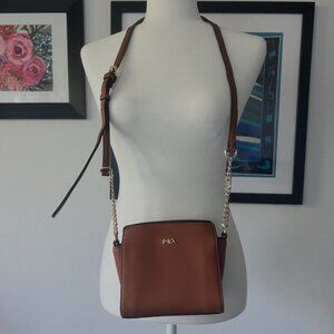 Vintage Brown Bag with Chic Chain Strap
